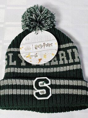 HARRY POTTER SLYTHERIN HAT NWT NEW POP CULTURE FAN WEAR MOVIE BOOK GREEN